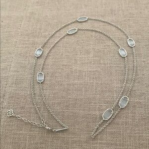 Kendra Scott Elegant Kellie Silver Tone Necklace